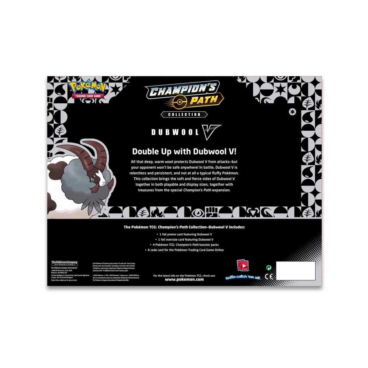 Pokémon TCG: Champion's Path - Dubwool V Collection Box - PokeRvmCollection Box