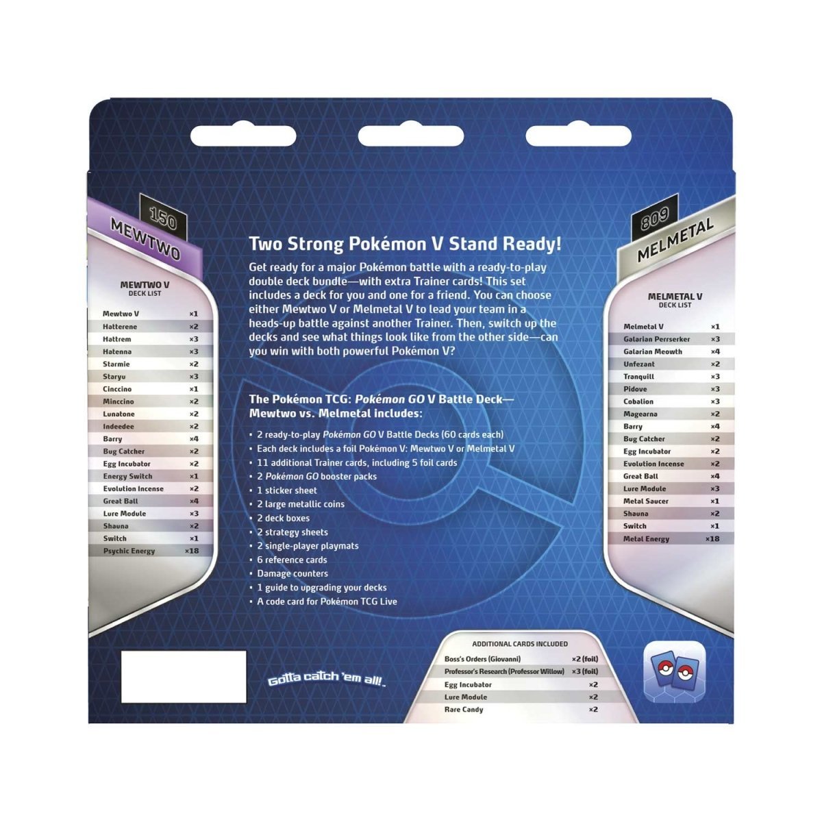 Pokémon TCG: Pokémon GO Mewtwo vs. Melmetal V Battle Deck - PokeRvmTheme Deck
