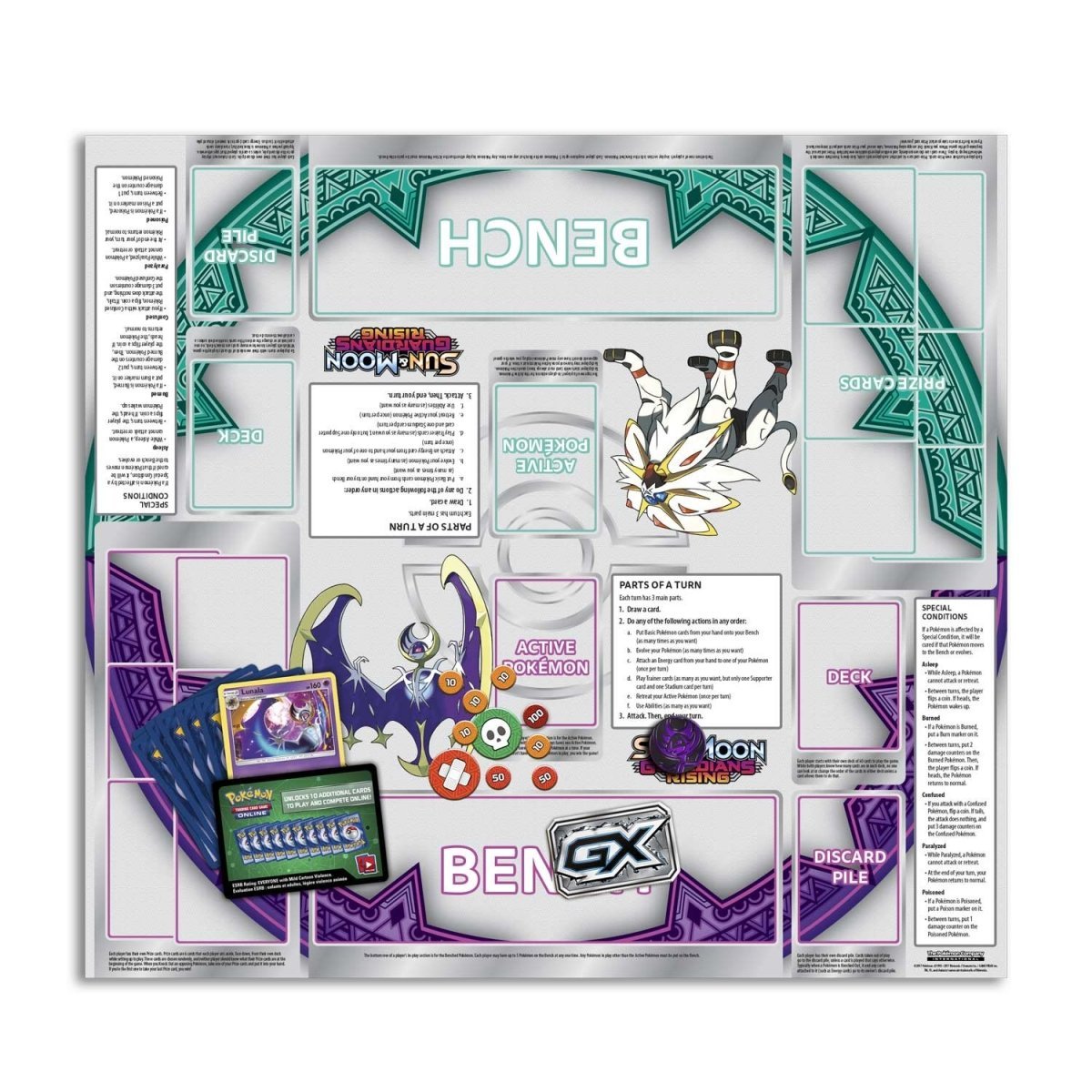 Pokémon TCG: SM - Guardians Rising - Hidden Moon Theme Deck - Lunala - PokeRvm