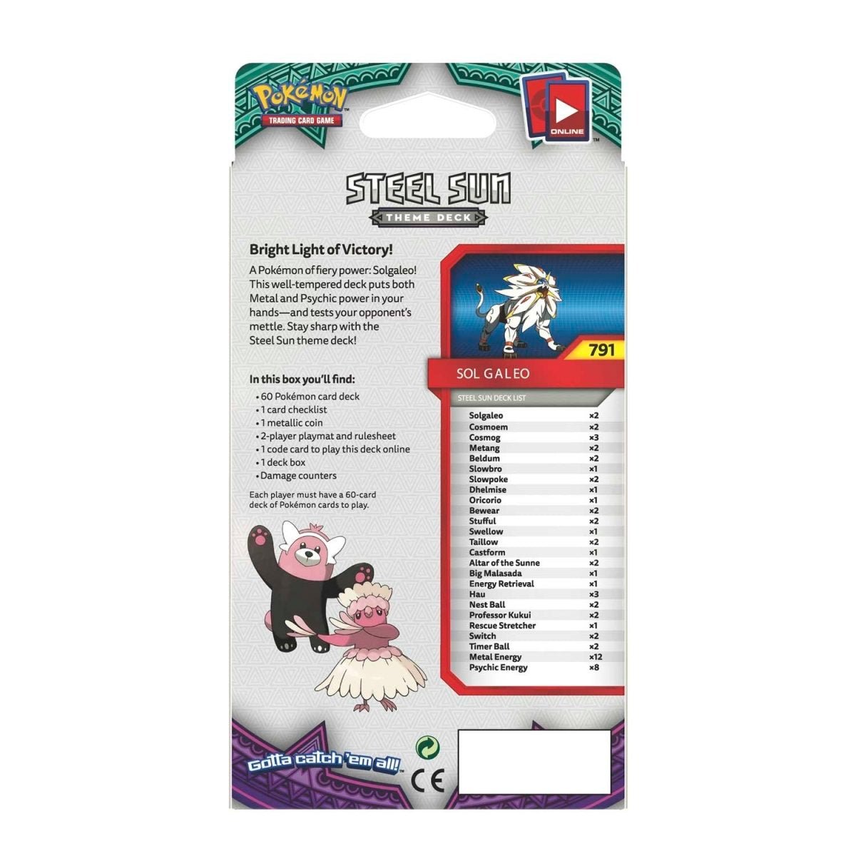 Pokémon TCG: SM - Guardians Rising - Rising Steel Sun Theme Deck - Solgaleo - PokeRvm