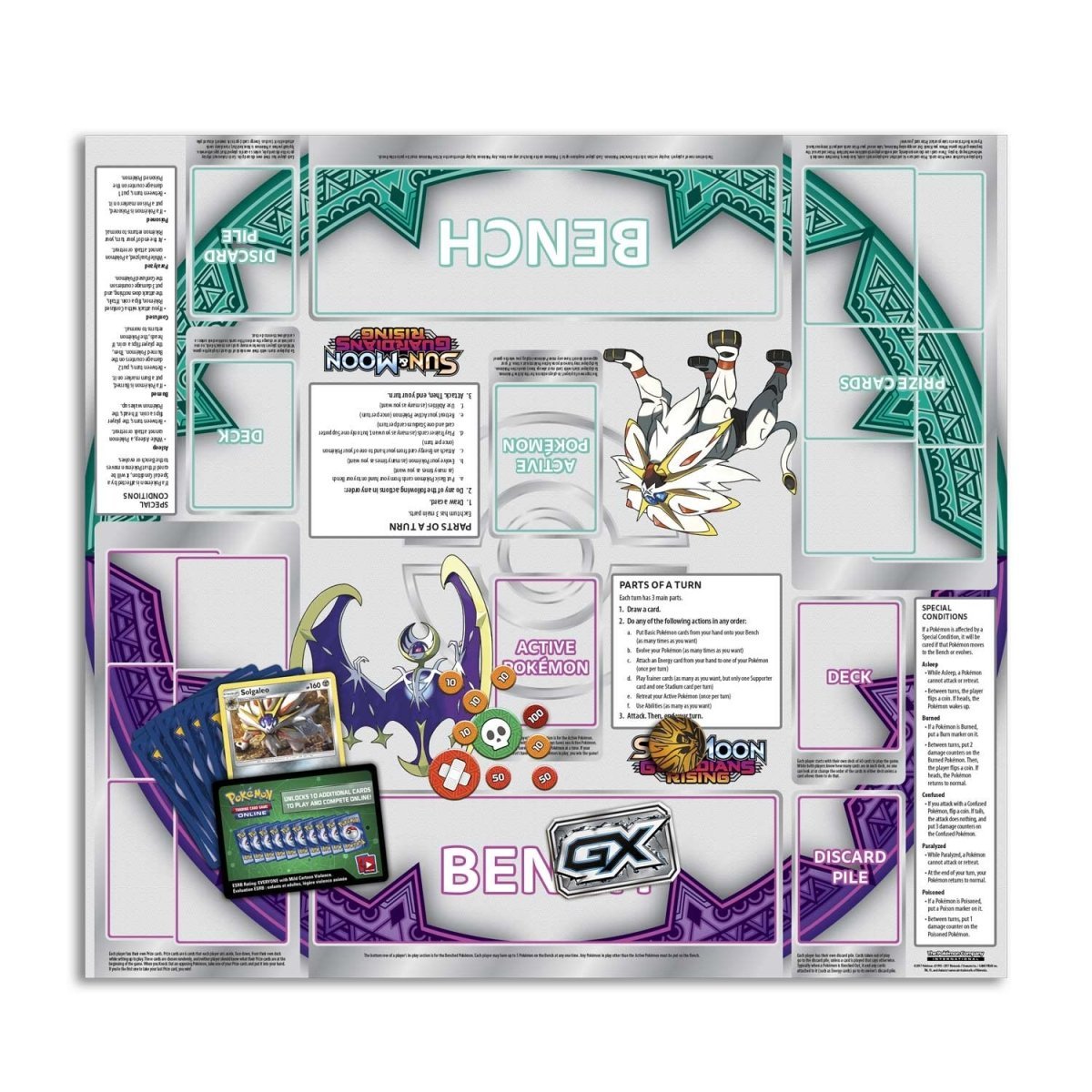 Pokémon TCG: SM - Guardians Rising - Rising Steel Sun Theme Deck - Solgaleo - PokeRvm