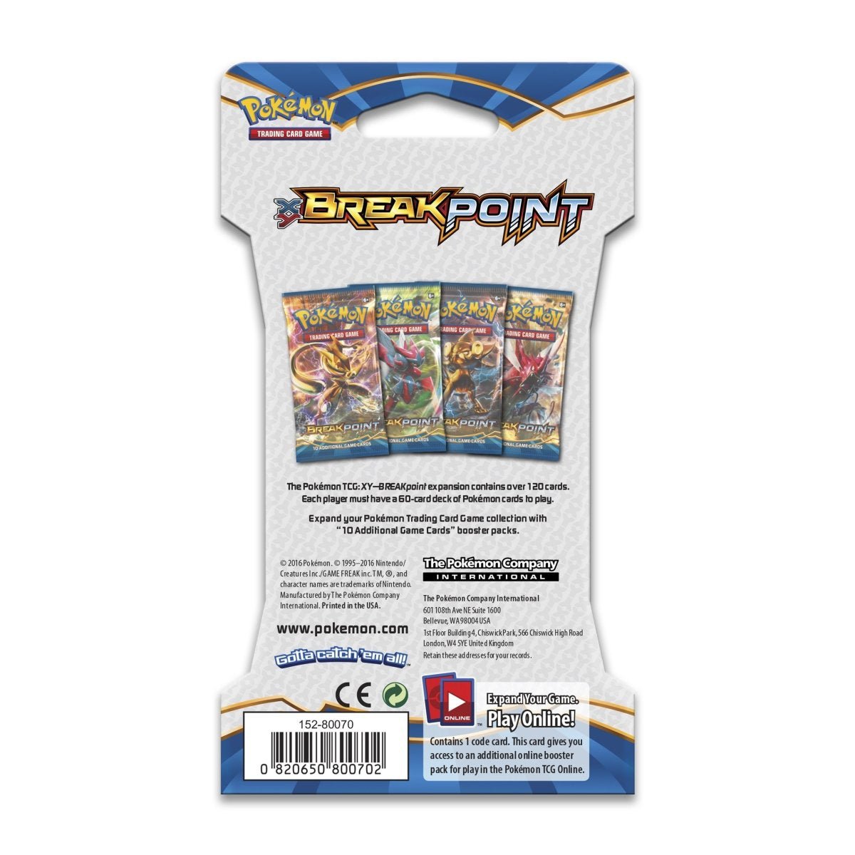 Pokémon TCG: XY - Breakpoint Sleeved Booster Pack - PokeRvm
