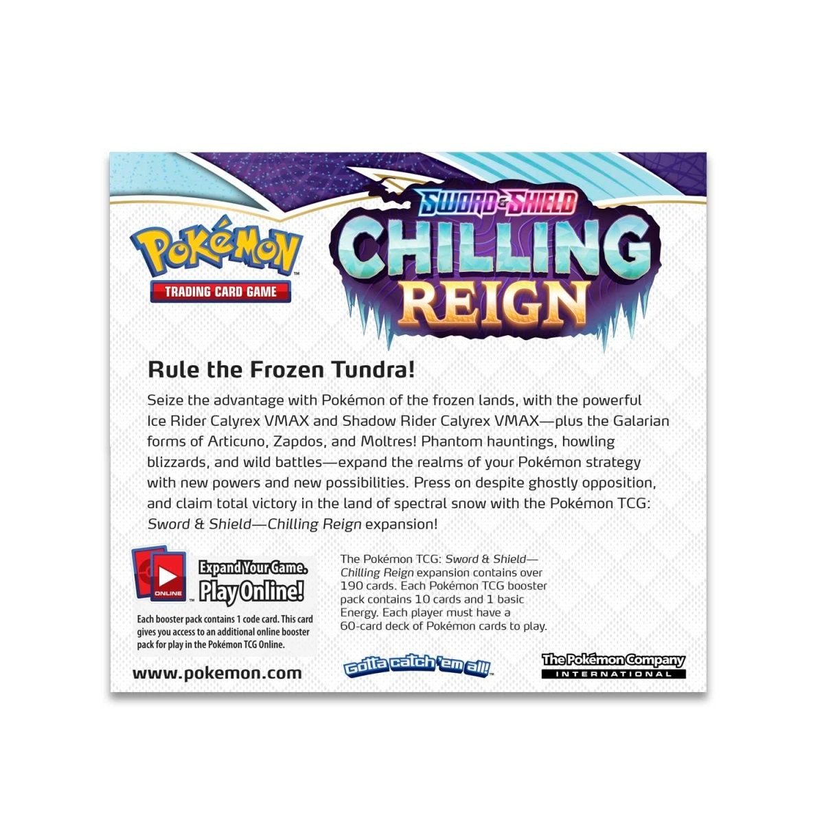Pokémon: Sword & Shield - Chilling Reign Booster Box - PokeRvm