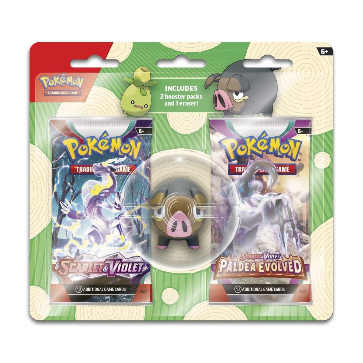Pokémon TCG: 2 Booster Packs & Lechonk Eraser - PokeRvm