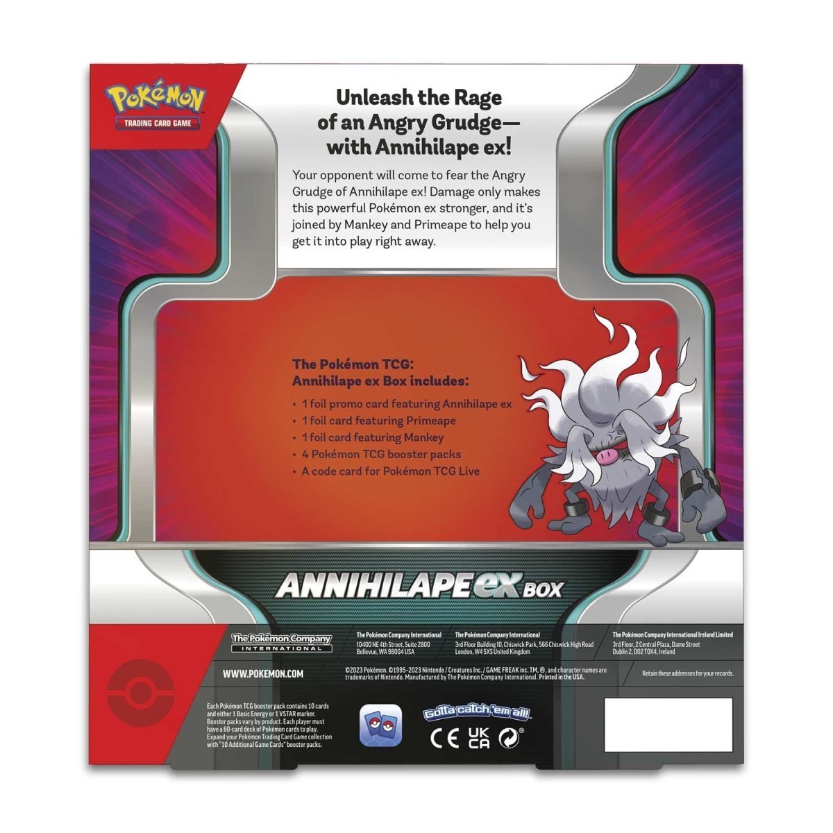 Pokémon TCG: Annihilape ex Box - PokeRvmCollection Box