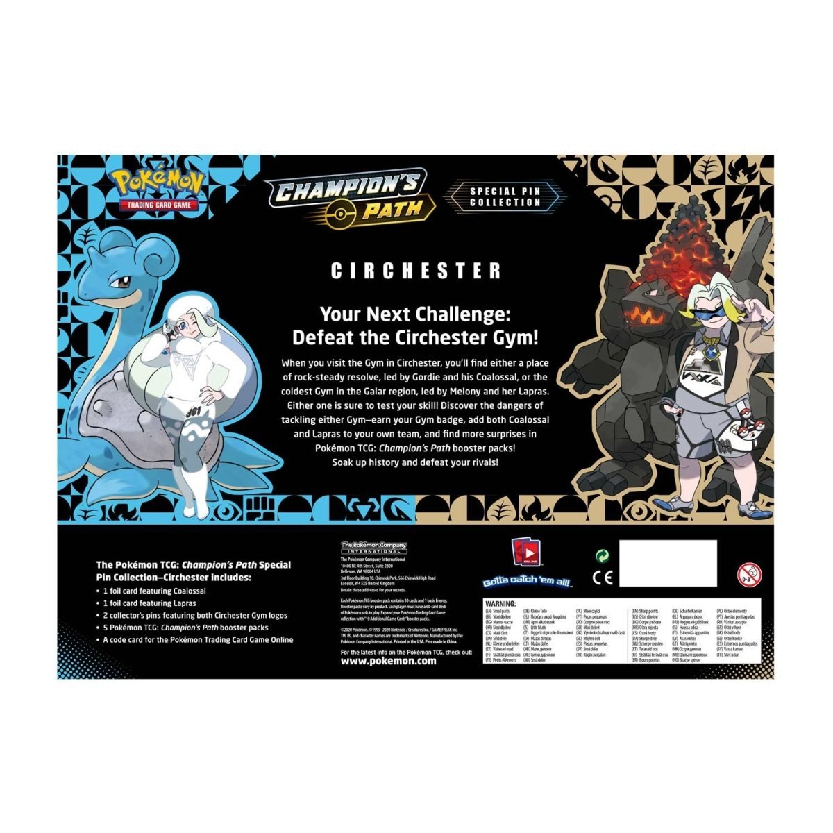 Pokémon TCG: Champion's Path Special Pin Collection (Circhester) - PokeRvmCollection Box