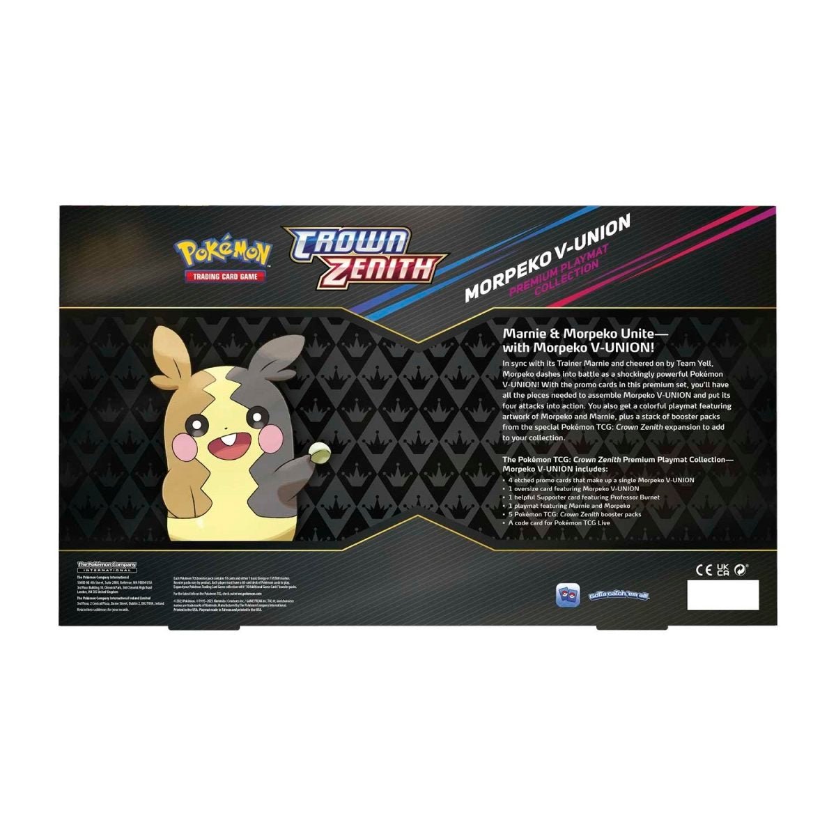 Pokemon TCG: Crown Zenith Morpeko V-UNION Premium Playmat Collection - PokeRvm