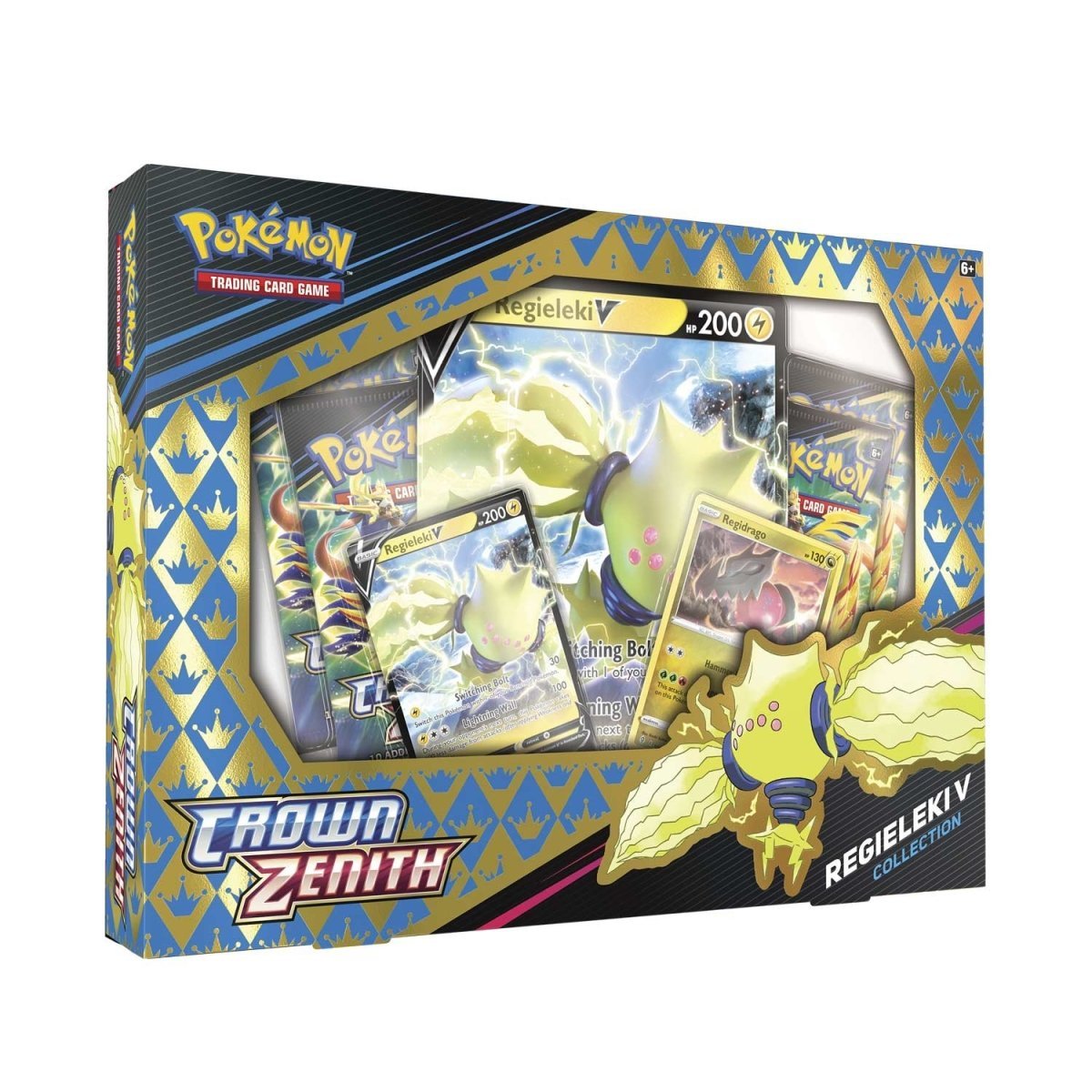 Pokémon TCG: Crown Zenith Regieleki V Collection Box - PokeRvmCollection Box