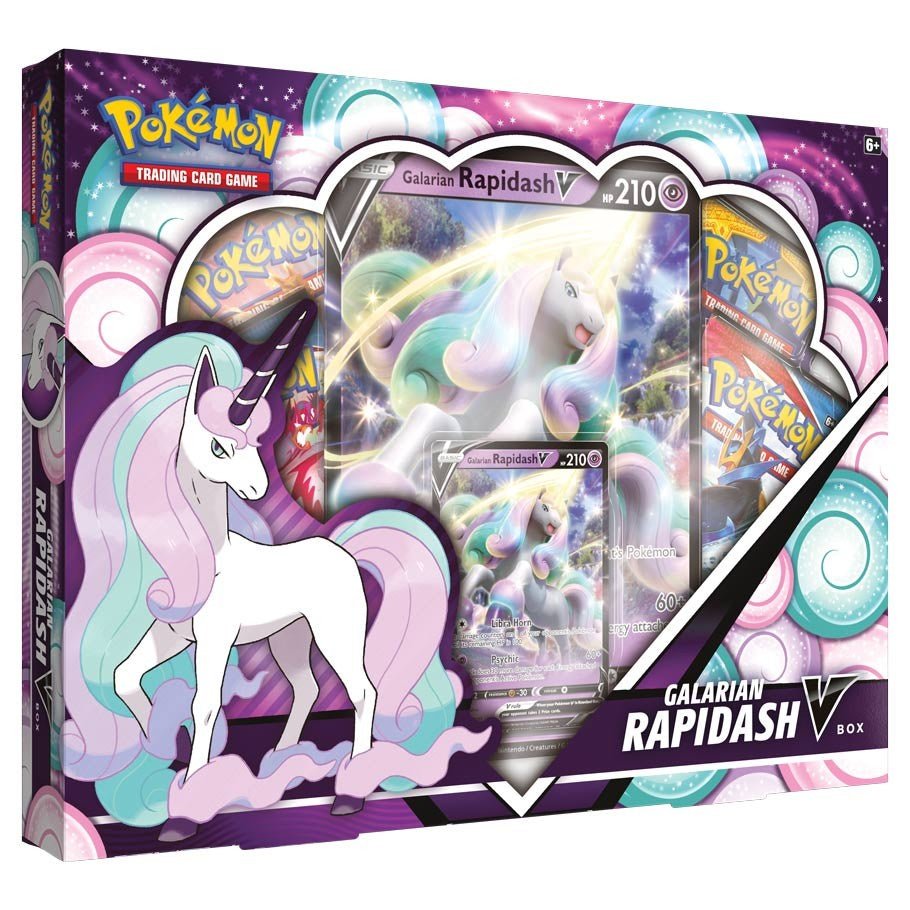 Pokémon TCG: Galarian Rapidash V Collection Box - PokeRvmCollection Box
