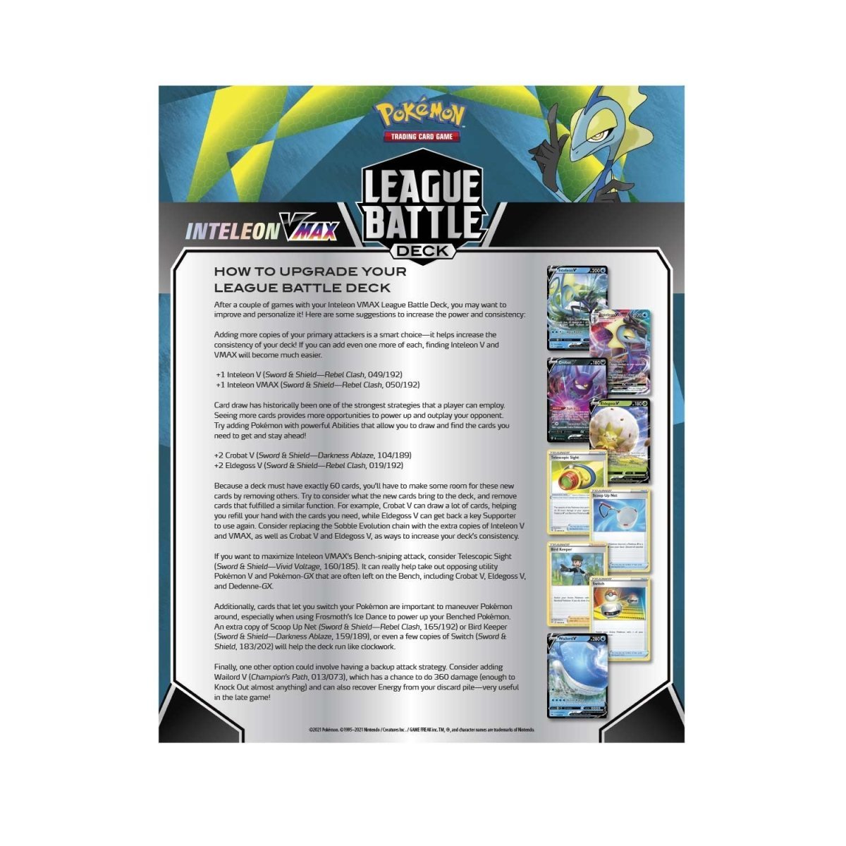 Pokémon TCG: Inteleon VMAX League Battle Deck - PokeRvm