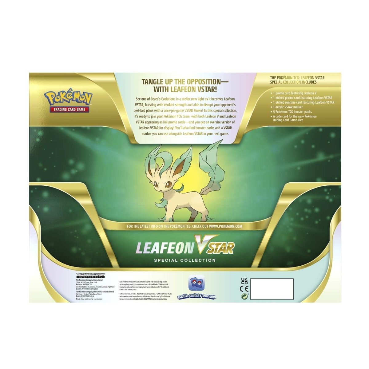 Pokémon TCG: Leafeon VSTAR Special Collection - PokeRvmCollection Box