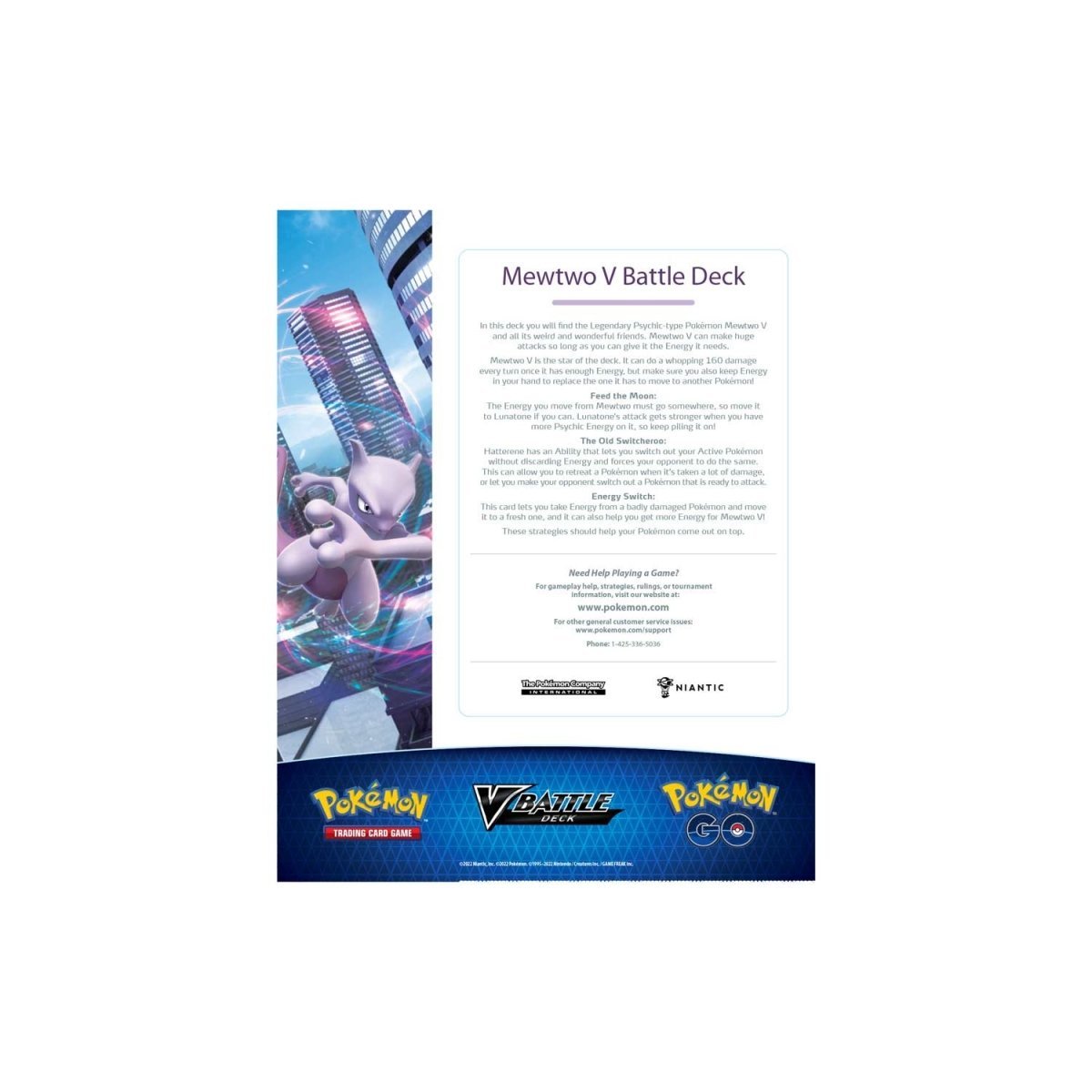 Pokémon TCG: Pokémon GO Mewtwo V Battle Deck - PokeRvmTheme Deck