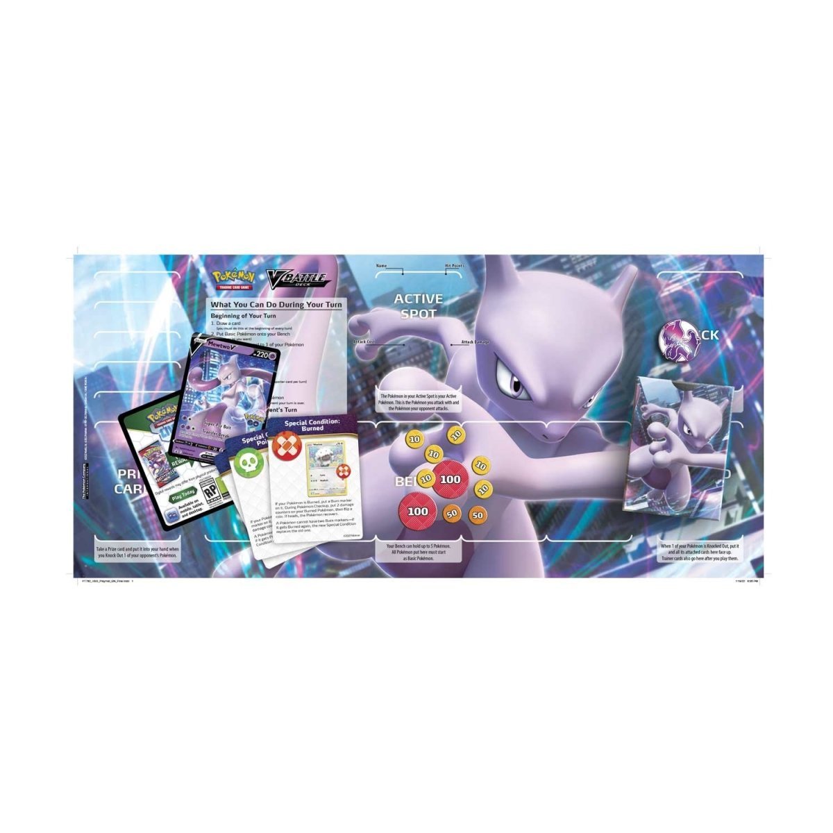 Pokémon TCG: Pokémon GO Mewtwo V Battle Deck - PokeRvmTheme Deck