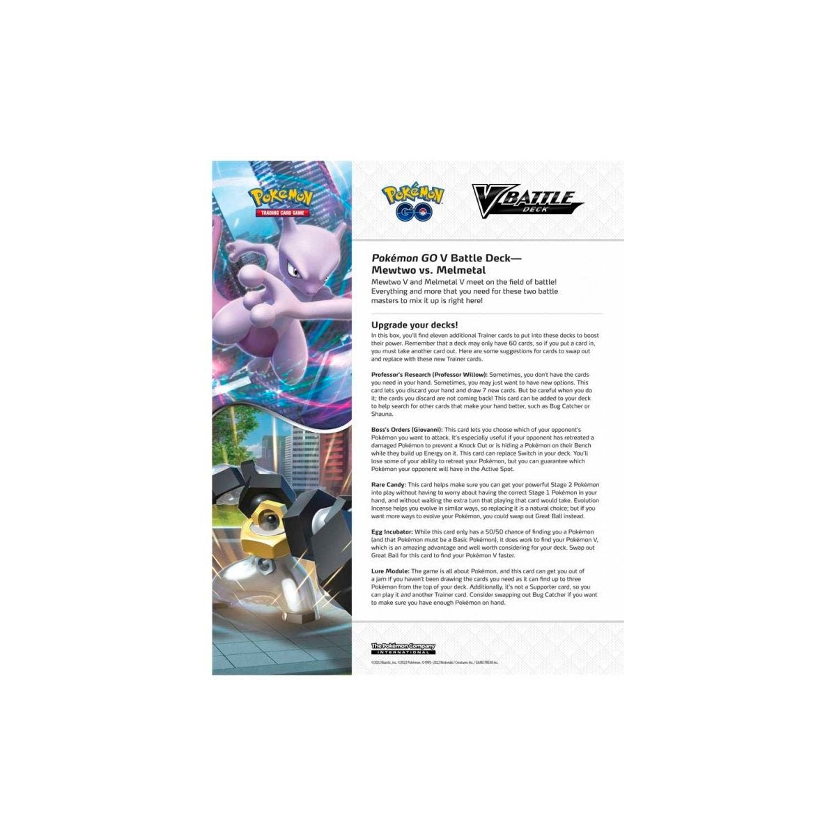 Pokémon TCG: Pokémon GO Mewtwo vs. Melmetal V Battle Deck - PokeRvmTheme Deck