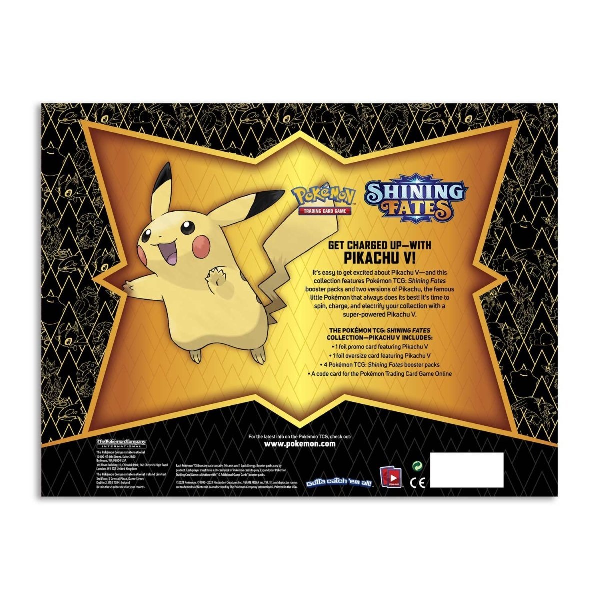 Pokémon TCG: Shining Fates - Pikachu V Collection Box - PokeRvmCollection Box
