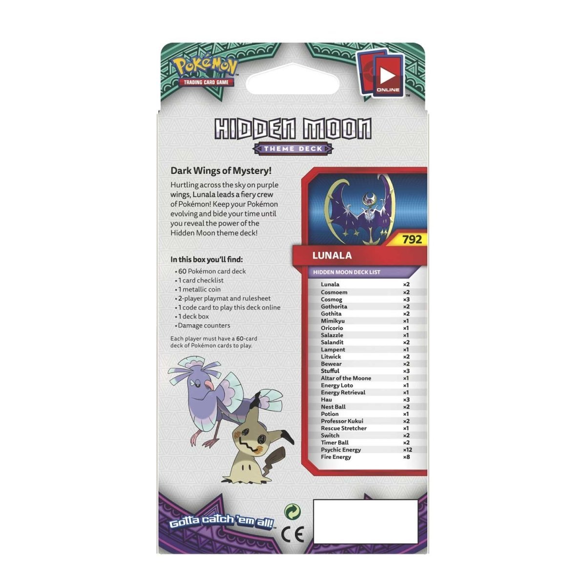 Pokémon TCG: SM - Guardians Rising - Hidden Moon Theme Deck - Lunala - PokeRvm