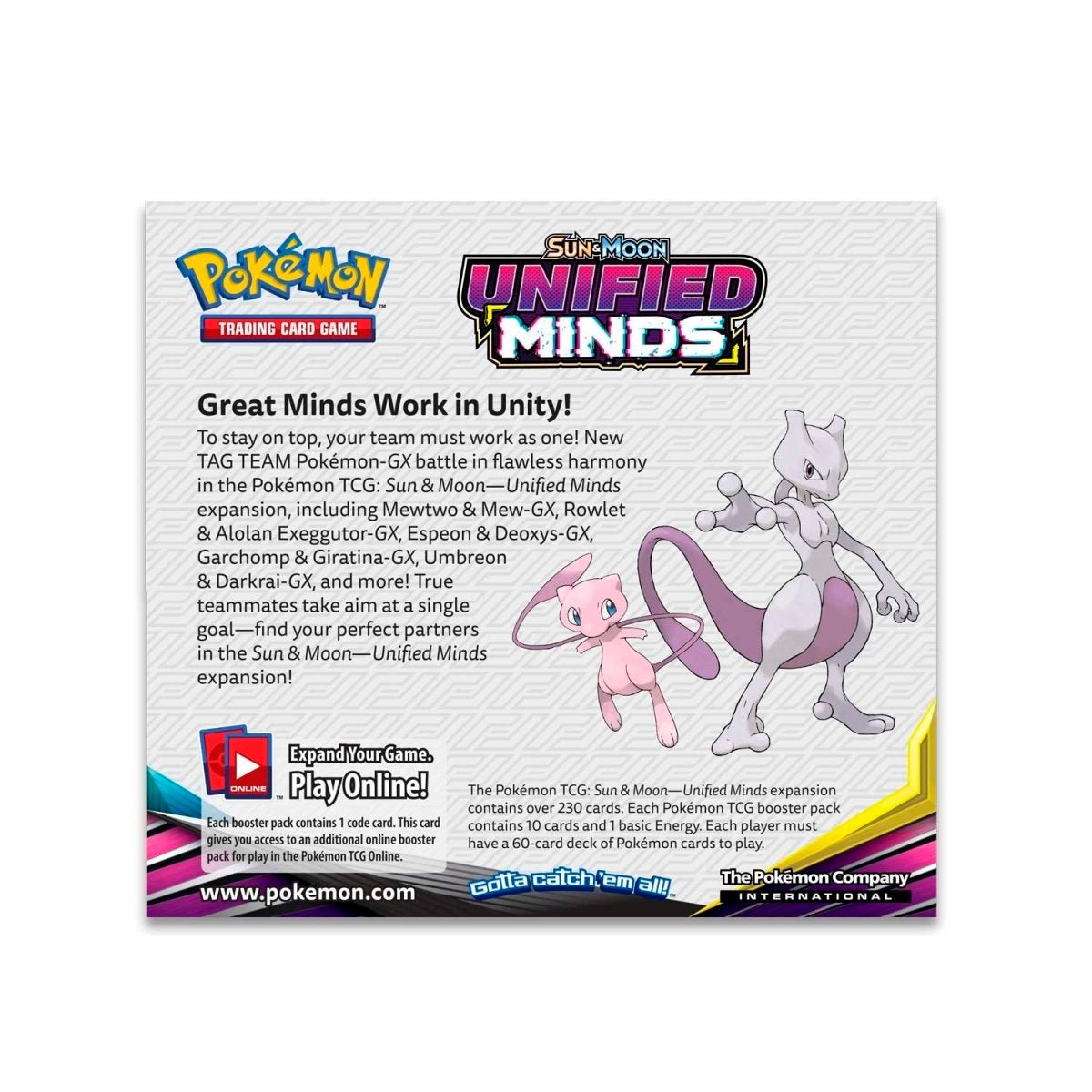 Pokémon TCG: Sun & Moon - Unified Minds Booster Display Box (36 Booster Packs) - PokeRvm