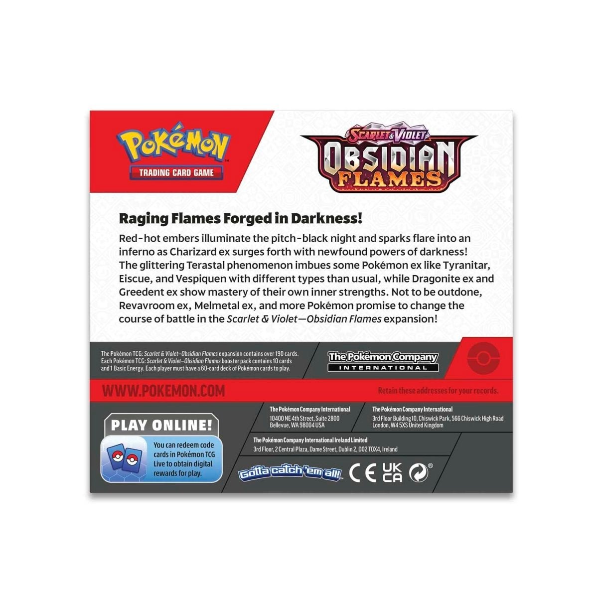 Pokémon TCG: SV - Obsidian Flames Booster Display Box (36 Packs) - PokeRvm