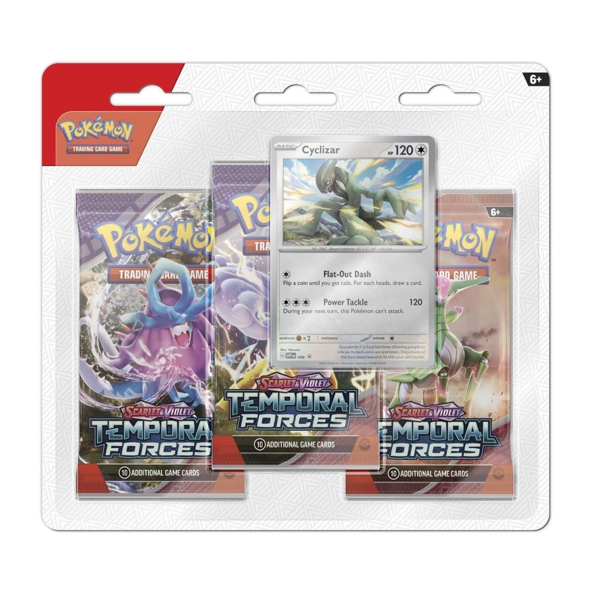 Pokémon TCG: SV - Temporal Forces 3 Booster Blister Pack (Cyclizar) - PokeRvm