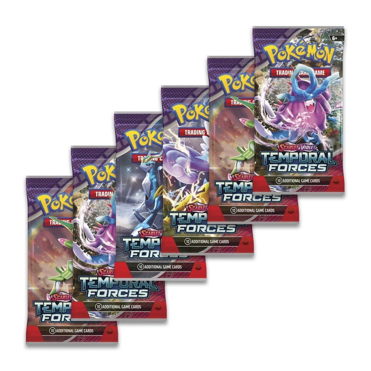 Pokémon TCG: SV - Temporal Forces Booster Bundle (6 Packs) - PokeRvm