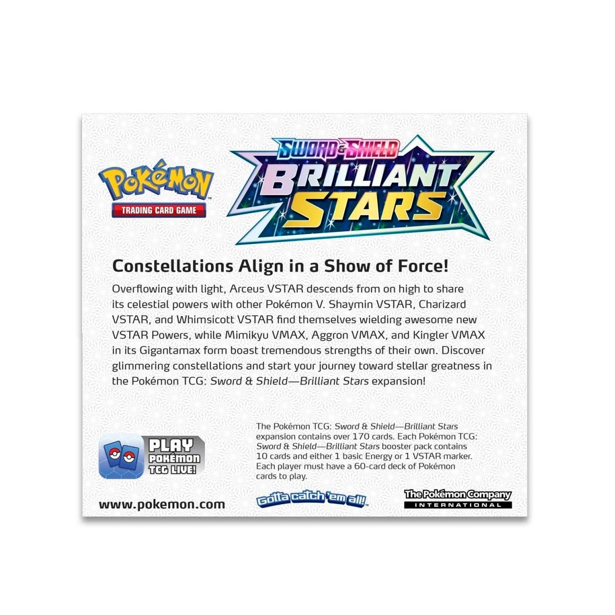 Pokémon TCG: Sword & Shield - Brilliant Stars Booster Box - PokeRvm