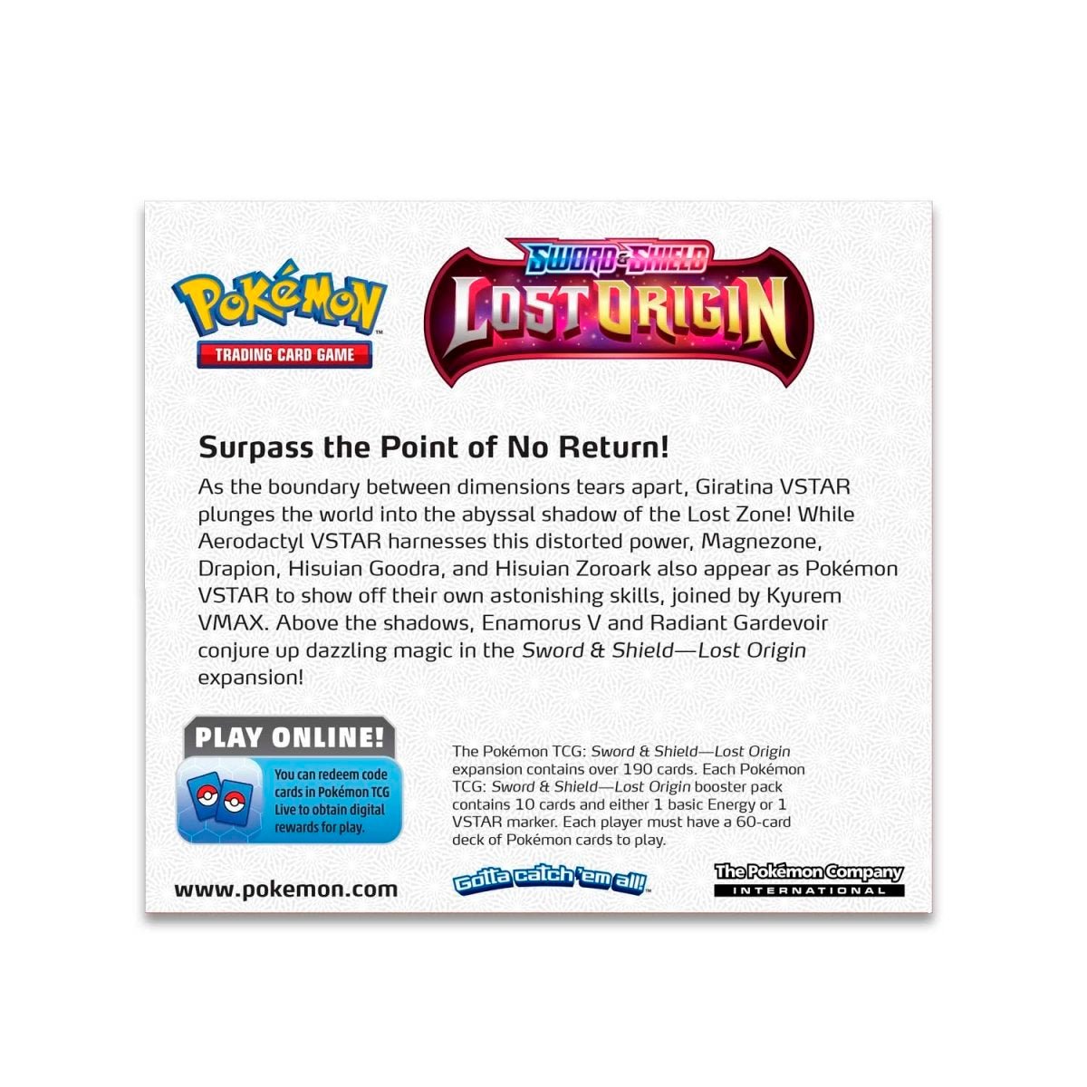 Pokémon TCG: Sword & Shield - Lost Origin Booster Display Box (36 Packs) - PokeRvm