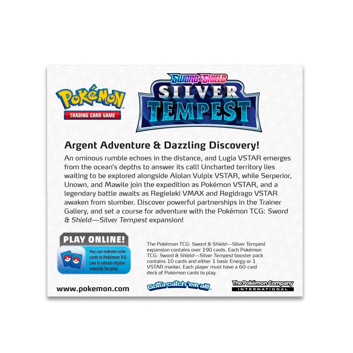 Pokémon TCG: Sword & Shield - Silver Tempest Booster Display Box (36 Packs) - PokeRvm