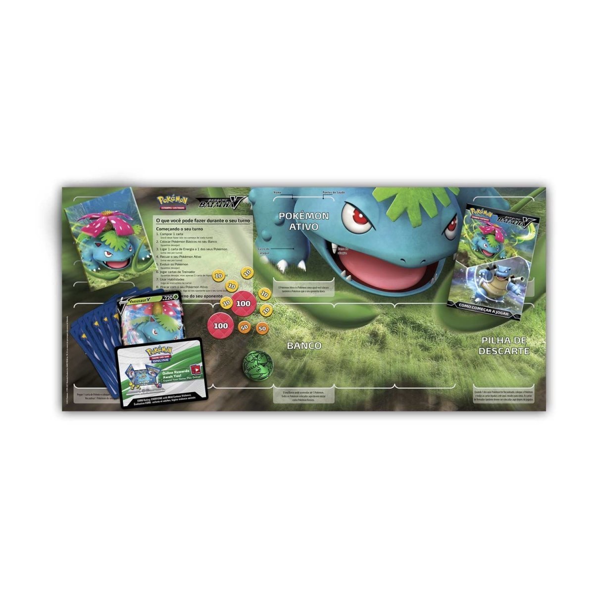 Pokémon TCG: Venusaur V Battle Deck - PokeRvmTheme Deck